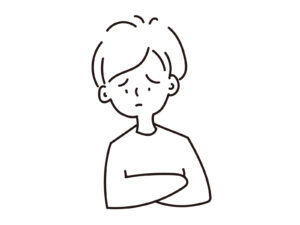困っている男性